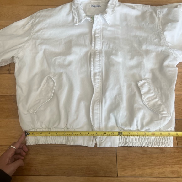 Cascade Blues Vintage White Bomber Style Jacket Size Large - Picture 3 of 12